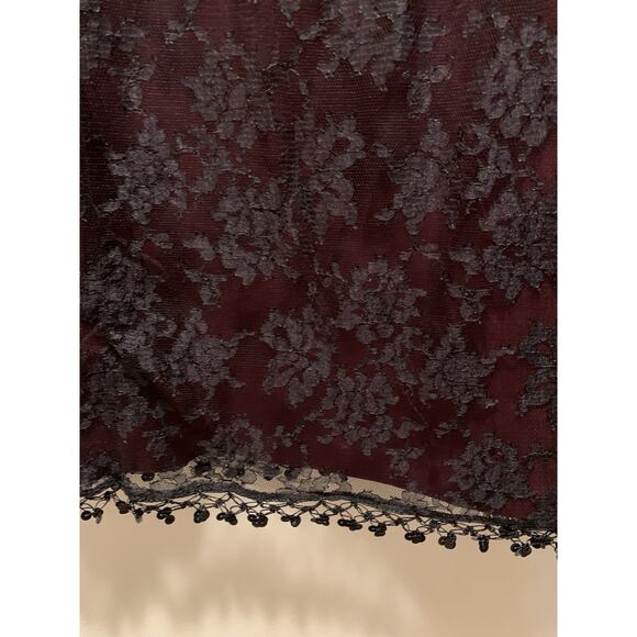 Women’s red and black Mid-length Spaghetti Straps Dress By Rampage size 12 NWT - Picture 6 of 8